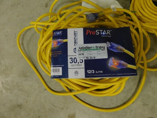 100' HD Outdoor Extension Cord (2 of)- Unused