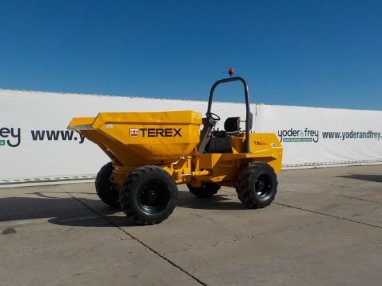 Terex 6 Ton Swivel Skip Dumper c/w Roll Bar