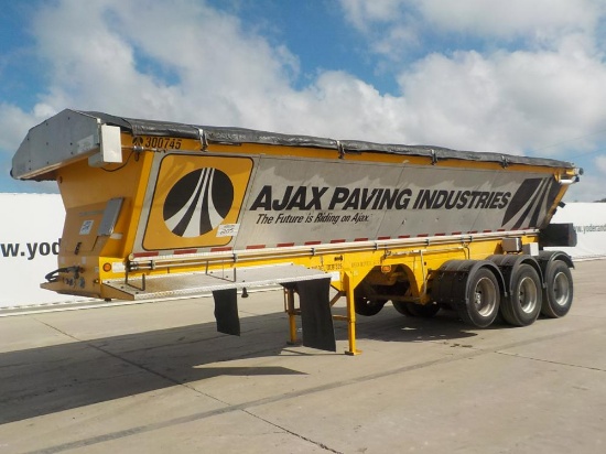 2007 Trailking OLB 326 30' Tri Axle Live Bottom Trailer c/w Side Dump, Rele