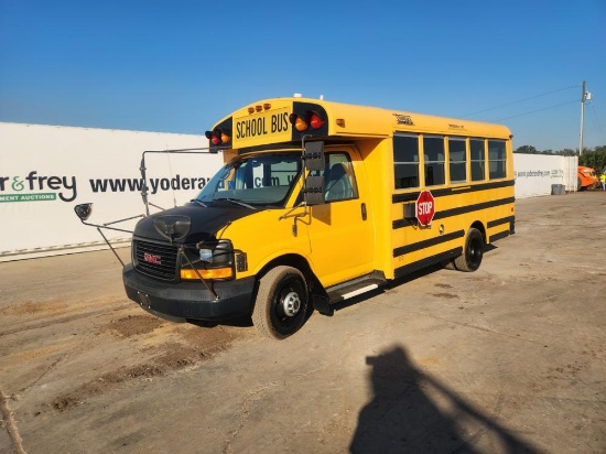 2009 Thomas  Mintour Mini School Bus, GM gas 4.3L V6, 6.0L V8, Double A/C U