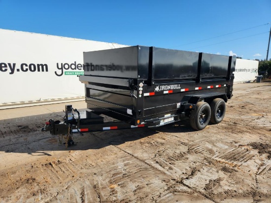 2021 Iron Bull  7 x 14 Tandem Axle High Dump Trailer, 14,000 GWR c/w Tarp S