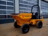 Terex 3 Ton Swivel Skip Dumper c/w Roll Bar