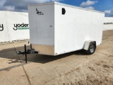 2022 Lark United VT612SA 6' x 12' Enclosed Cargo Trailer c/w Spring Assist