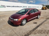 2006 Honda Civic 4 Door Car c/w A/C, 4 Cylinder Gas Engine, 5 Speed Manual