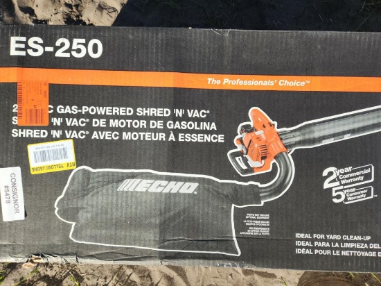 Echo Gas Powered Blower/Shredder Vacuum - Model ES250