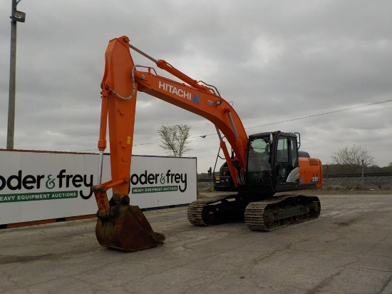 2019 Hitachi ZX210H-6 Excavator c/w Cab, 48" Bucket, 24" Steel Tracks,Rear