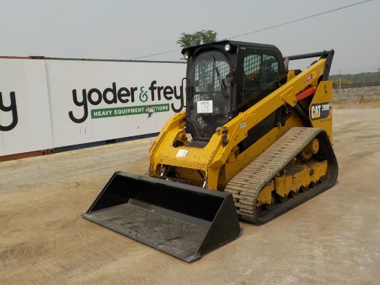 2016 Caterpillar 299D2 Tracked Skidsteer Loader c/w Cab, Rubber Tracks, 2 S