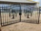 Great Bear  14' Bi-Parting Wrought Iron Gate c/w Tree Design - Unused