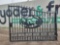Great Bear  20' Bi-Parting Wrought Iron Gate c/w Deer Design - Unused