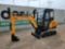 2023 AGROTK NT30 Mini Excavator c/w Cab, Rubber Tracks, Backfill Blade, Off