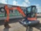 2017 Kubota U35-4R3 Mini Excavator c/w Cab, Rubber Tracks, Blade, Swing Boo