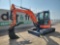2019 Kubota U48-4 Mini Excavator c/w Cab, Rubber Tracks, Blade, Offset, QH,