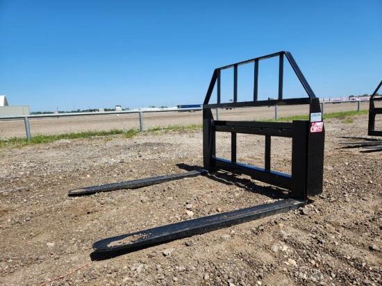 48" Kivel Pallet Fork Attachment, 3,500lbs Capacity - Unused