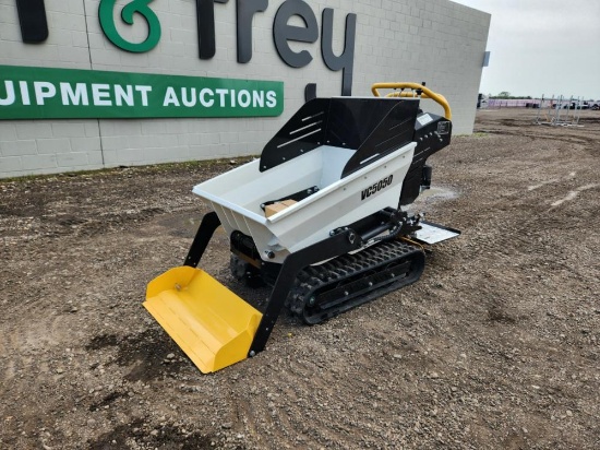 2023 Vicsec VC5050 Mini Dumper c/w Rubber Tracks, Loading Weight 500kgs, Br