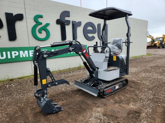 2023 AGROTK L12 Mini Excavator c/w OROPS, Rubber Tracks, Backfill Blade, Au