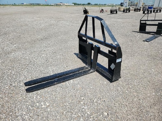 2023 Mower King SA Skid Steer Forklift Attachment, 4' Forks - Unused