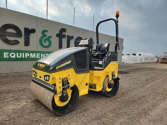 Bomag BW120 AD-5 Double Drum Vibrating Roller, Roll Bar - Unused