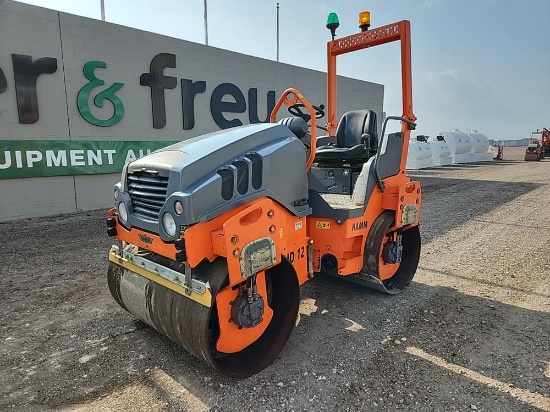 2014 Hamm HD12VV Double Drum Vibrating Roller, Roll Bar