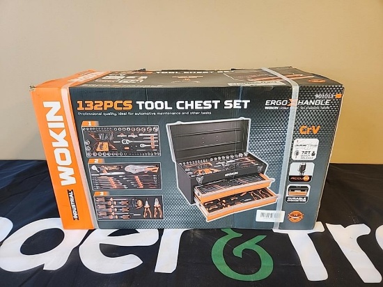 Wokin Tool Chest Set of 132 Pcs - Unused