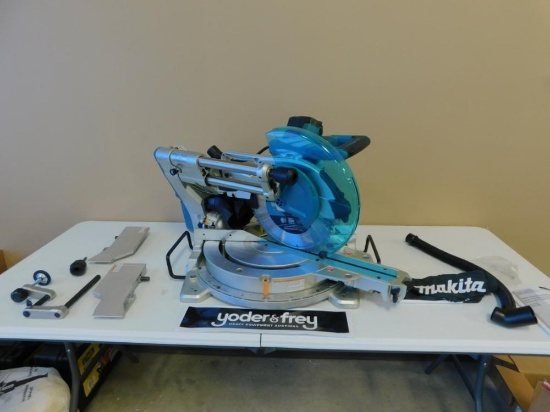 Makita 12" Dual-Bevel Sliding Compound Miter Saw c/w Laser  (LS1216C) 1 Yr