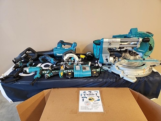 Makita Power Tool Kit c/w 18V Leaf Blower / 18 V 6 1/2" Circular Saw / 18V