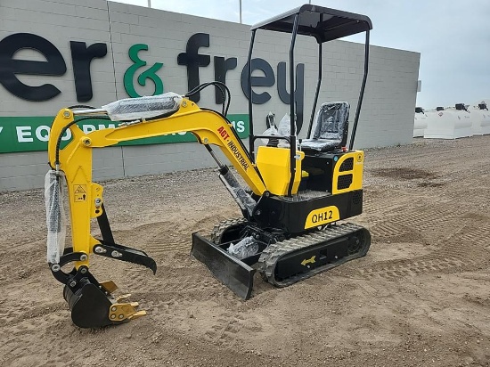 2023 AGROTK QH12 Mini Excavator c/w OROPS, Rubber Tracks, Blade, Bucket, Ma
