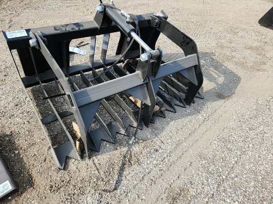48" Rock & Brush Grapple Bucket to suit Skidsteer - Unused