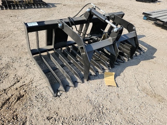 66" Rock & Brush Grapple Bucket to suit Skidsteer - Unused