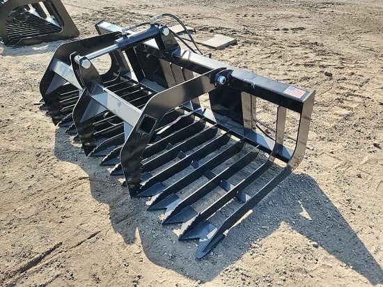 71" Rock & Brush Grapple Bucket to suit Skidsteer - Unused