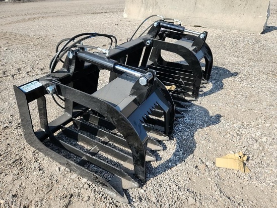 75" Rock & Brush Grapple Bucket to suit Skidsteer - Unused