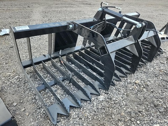 80" Rock & Brush Grapple Bucket to suit Skidsteer - Unused