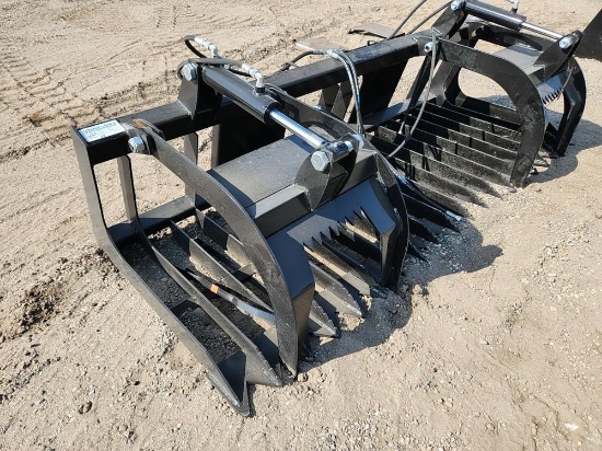 84" Rock & Brush Grapple Bucket to suit Skidsteer - Unused