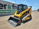 2019 Caterpillar 289D3 Tracked Skidsteer Loader c/w Cab, A/C, Rubber Tracks