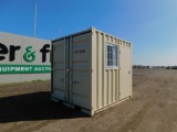 9' Container c/w 1 Door, 1 Window - Unused