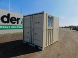 8' Container c/w 1 Door, 1 Window - Unused