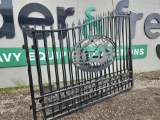 Great Bear  20' Bi-Parting Wrought Iron Gate c/w Deer Design - Unused