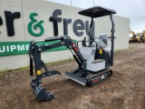 2023 AGROTK L12 Mini Excavator c/w OROPS, Rubber Tracks, Backfill Blade, Au