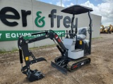 2023 AGROTK L12 Mini Excavator c/w OROPS, Rubber Tracks, Backfill Blade, Au