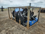2023 AGROTK SSECAG-Y Heavy Duty Auger to suit Skidsteer c/w 3 Auger Bits (6