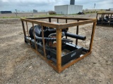 2023 AGROTK SSECAG-Y Heavy Duty Auger to suit Skidsteer c/w 3 Auger Bits (6