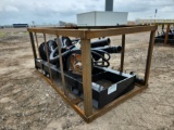 2023 AGROTK SSECAG-Y Heavy Duty Auger to Suit Skidsteer c/w 3 Auger Bits (6