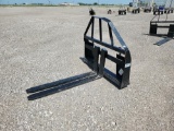 2023 Mower King SA Skid Steer Forklift Attachment, 4' Forks - Unused