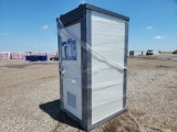 Bastone  Portable Toilets c/w Single Closetools, 4' x 4' x 8' - Unused