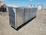 Steelman  10' Work Bench c/w 18 Drawers, 2 Cabinets, Drawer Locks, Anti-Sli