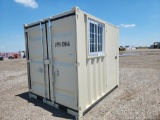 8' Container c/w 1 Door, 1 Window - Unused