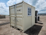 9' Container c/w 1 Door, 1 Window - Unused