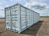40' HC Multi Door Container c/w 4 Side Door, 1 End Door, Lock Box, Side For