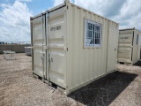 12' Container c/w 1 Door, 1 Window - Unused