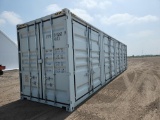 2023   40' HC Multi Door Container c/w 4 Side Door, 1 End Door, Lock Box, S
