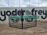 2023   14' Bi-Parting Wrought Iron Gate c/w Deer Design - Unused
